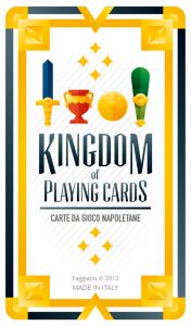 Deck cover of Kingdom of playing cards set, illustration by Francesco Faggiano illustrator