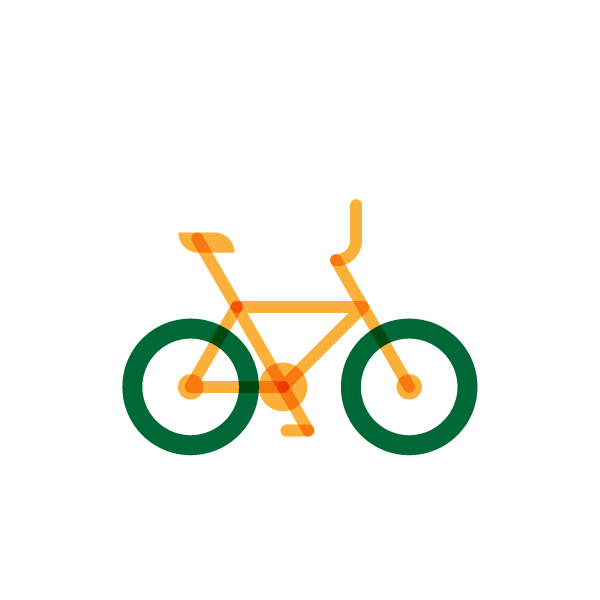 Bmx bike model flat icon, illustration by francesco faggiano illustrator