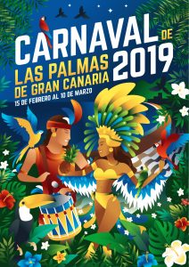 Carnival of Las Palmas along the Las Canteras boardwalk.
